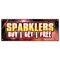 Signmission SPARKLERS BUY 1 GET 1 FREE BANNER SIGN NOT ACTUAL SPARKLERS B-Sparklers Buy 1 Get 1 Free - alternate 1